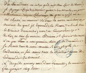 ouvrir dans la visionneuse : Mémoire pour la police des ouvriers papetiers de Thiers. 21 mai 1730.