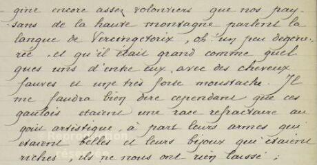 ouvrir dans la visionneuse : 2 vues Introduction du cours de Gilbert Rouchon, à la faculté des lettres de Clermont-Ferrand, sur l'histoire de l'art en Auvergne, 3 décembre 1891.