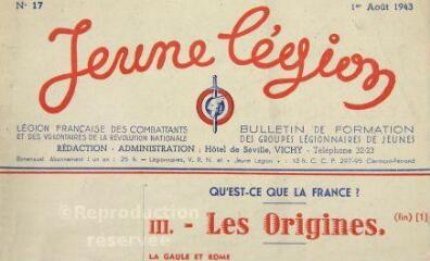 ouvrir dans la visionneuse : Jeune légion, 1er août 1943.
